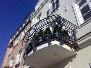 Balkon und Brüstungsgeländer Denkmalgeschützt